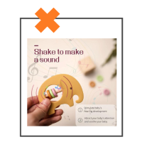 Siliconen rammelaar olifant groen